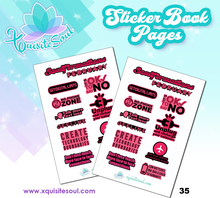 XQuibi Sticker Book Sheets
