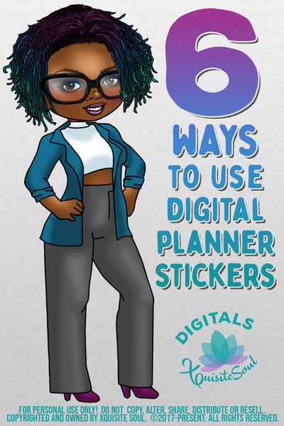 6 Ways To Use Digital Planner Stickers