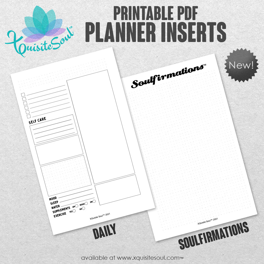 Soulfirmations™ Daily - Printable Planner Inserts