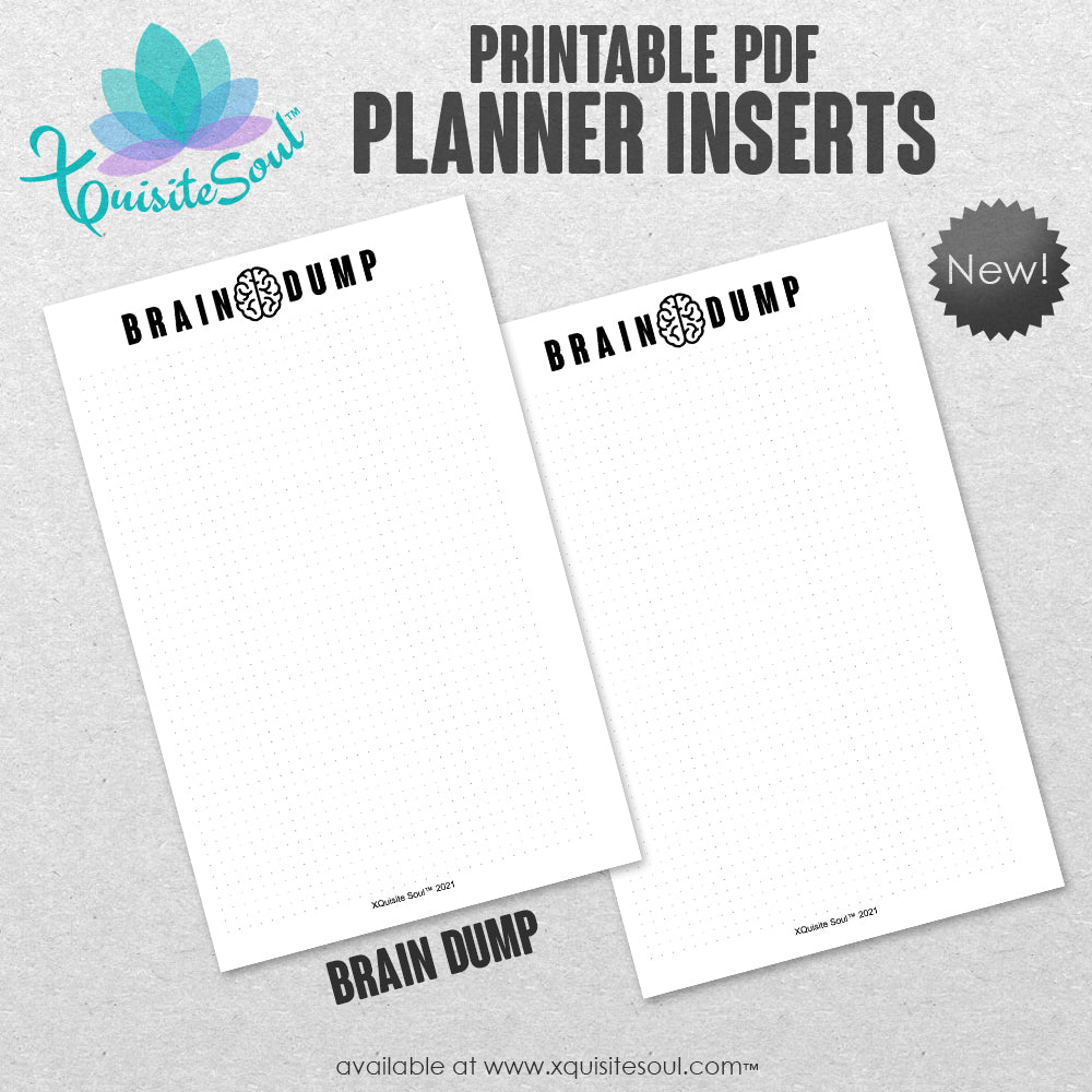Brain Dump - Printable Planner Inserts