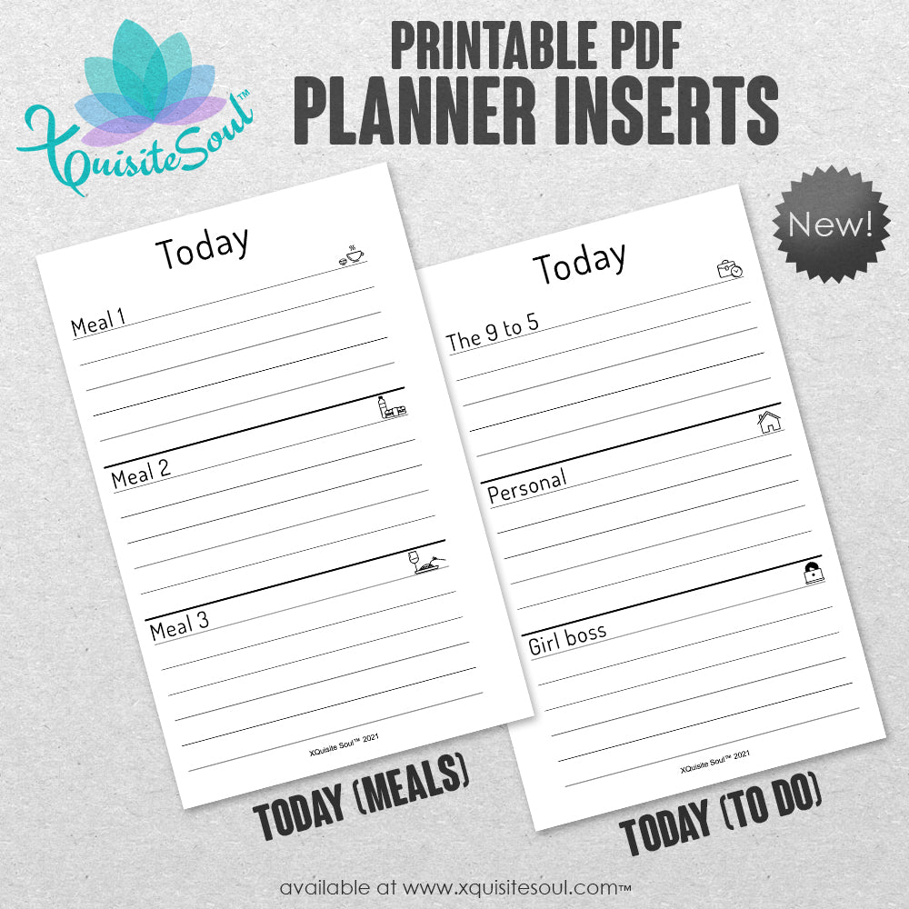Today Inbox - Printable Planner Inserts