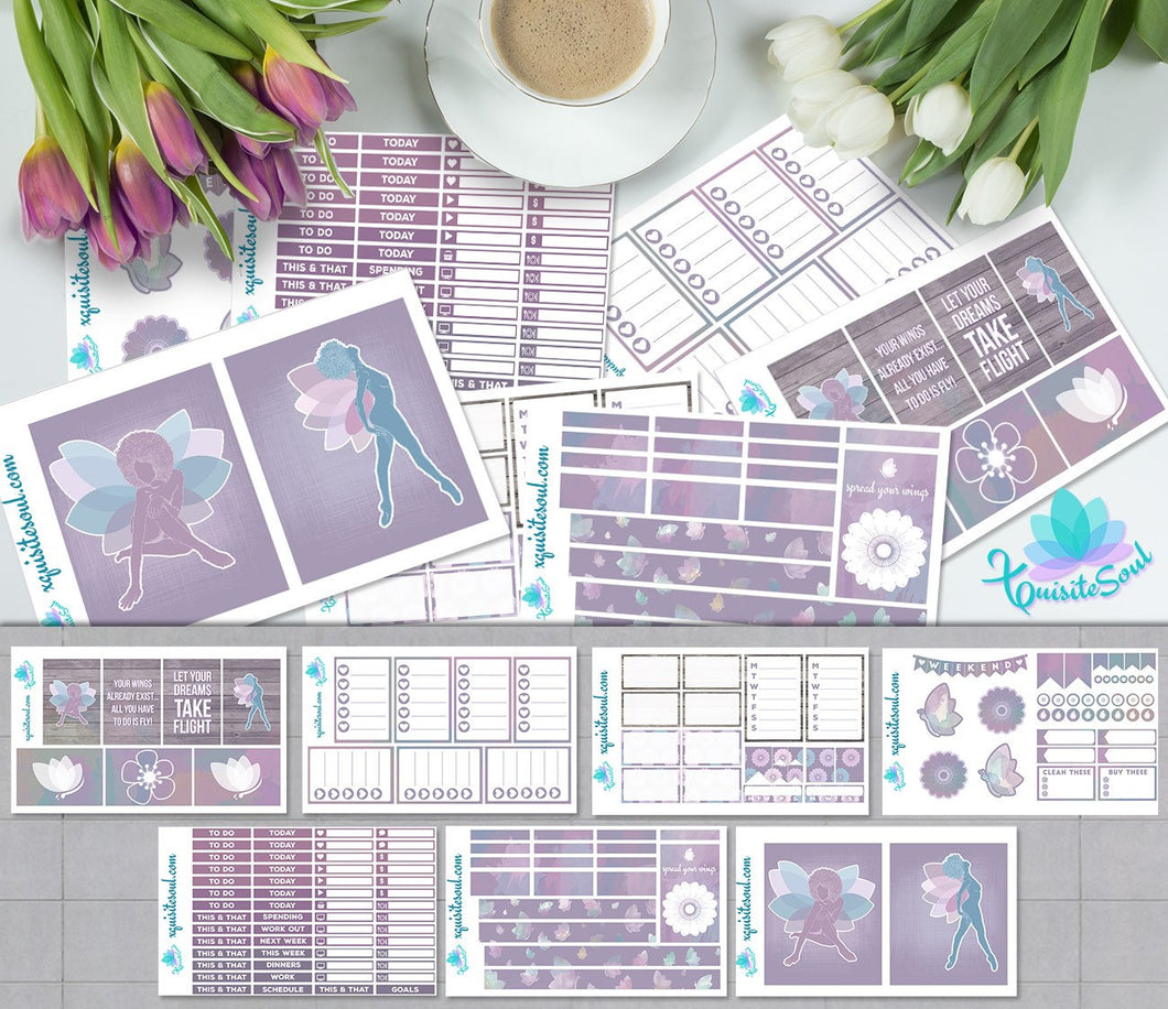 Pastel Purple Fairy Weekly Kit for Happy Planner
