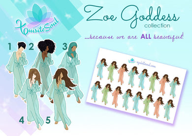 Zoe Goddess Collection Doll Stickers