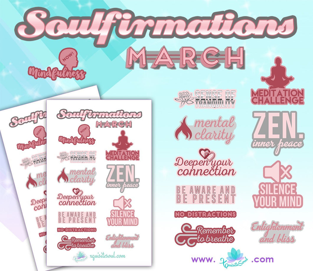 March Soulfirmations 12.0 - 12 Month Self-Care Challenge