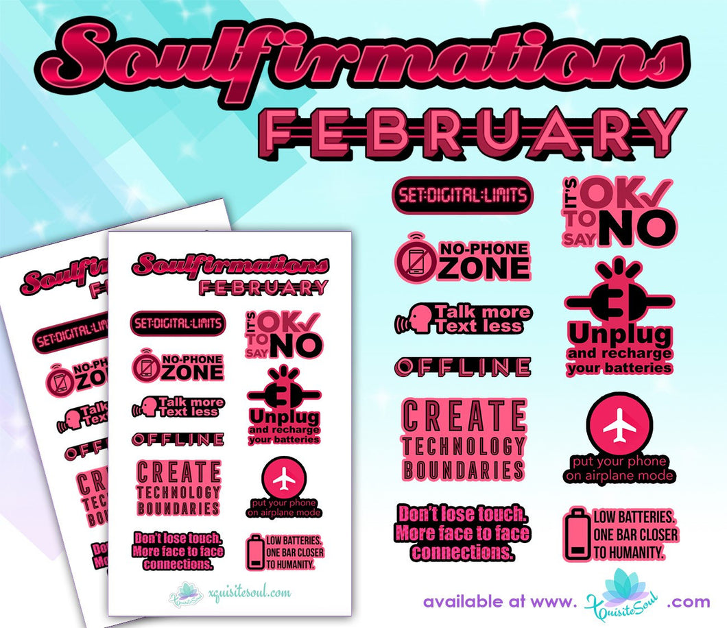 February Soulfirmations 10.0 - 12 Month Self-Care Challenge