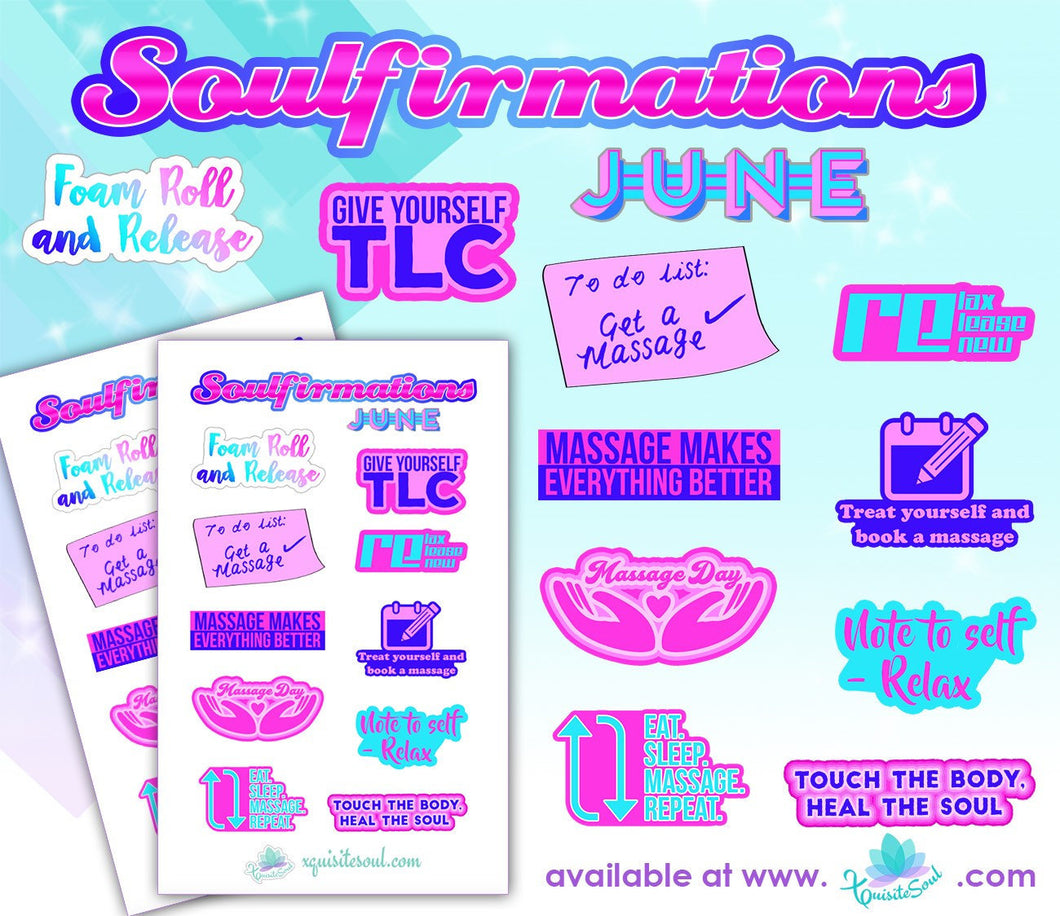 June Soulfirmations 18.0 - 12 Month Self-Care Challenge