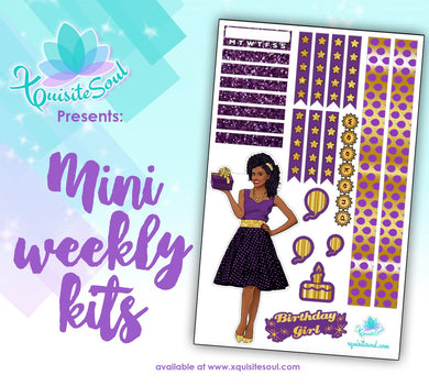 Birthday Girl African American Mini Weekly Kit