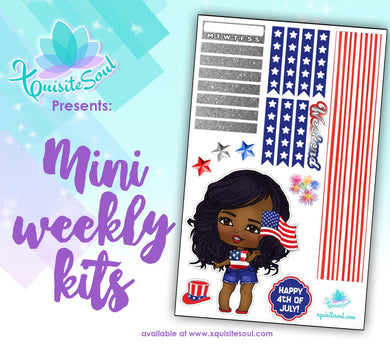4th of July African American XQuibi Mini Weekly Kit