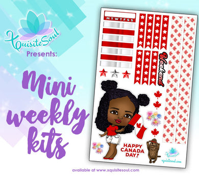 Happy Canada Day African American XQuibi Mini Weekly Kit