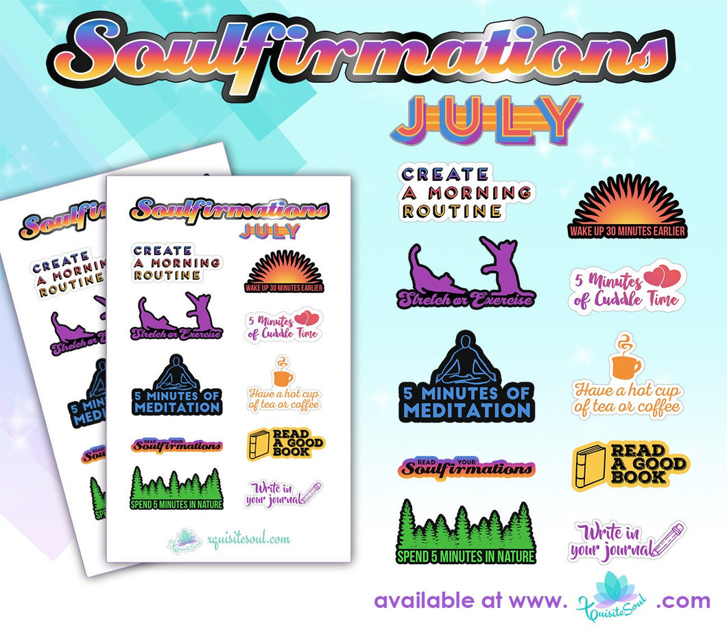 July Soulfirmations 20.0 - 12 Month Self-Care Challenge