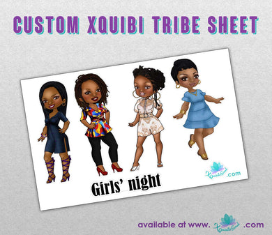 Girls Night Out XQuibi Tribe Sheet