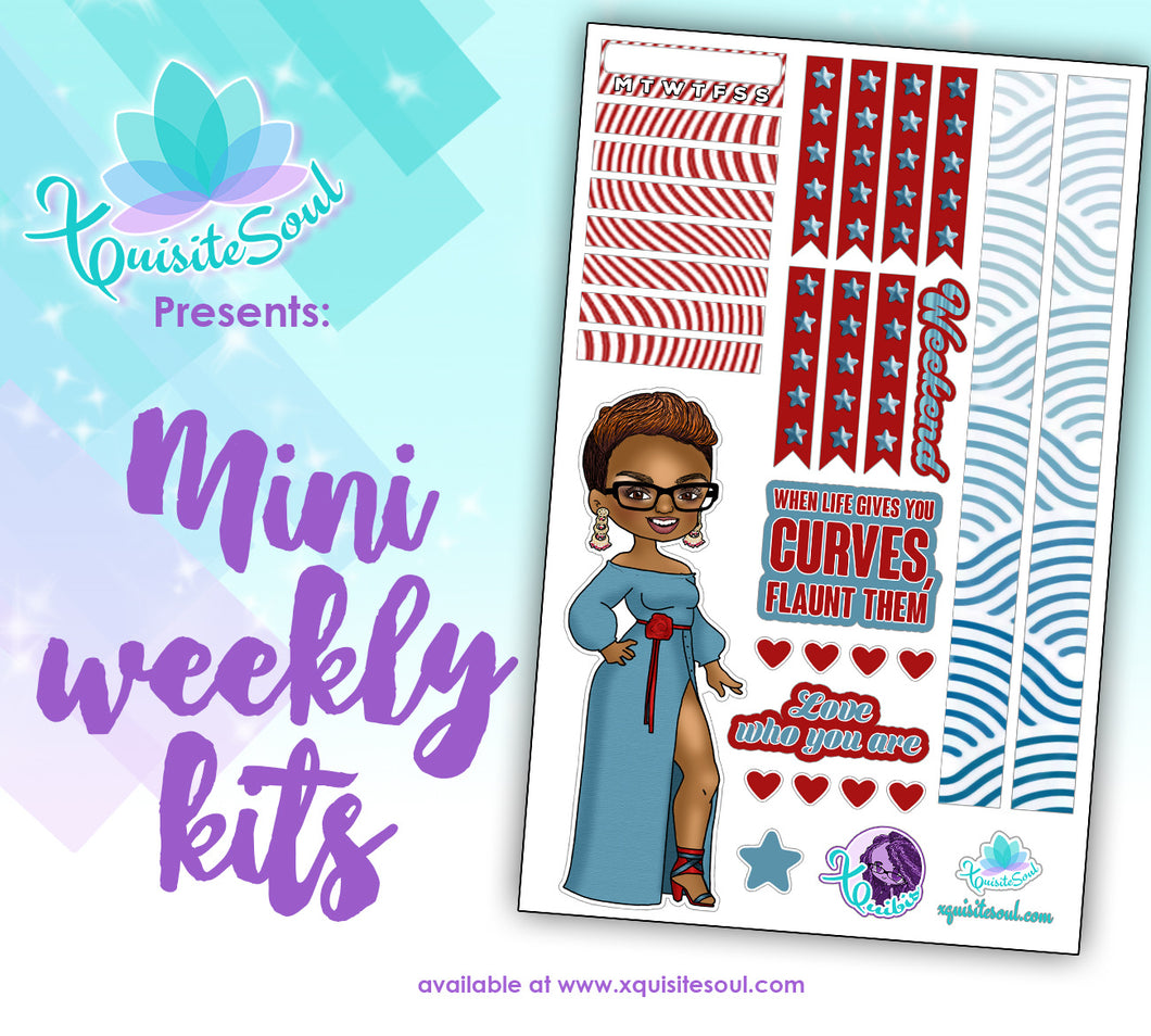 Flaunt Your Curves XQuibi African American Mini Weekly Kit