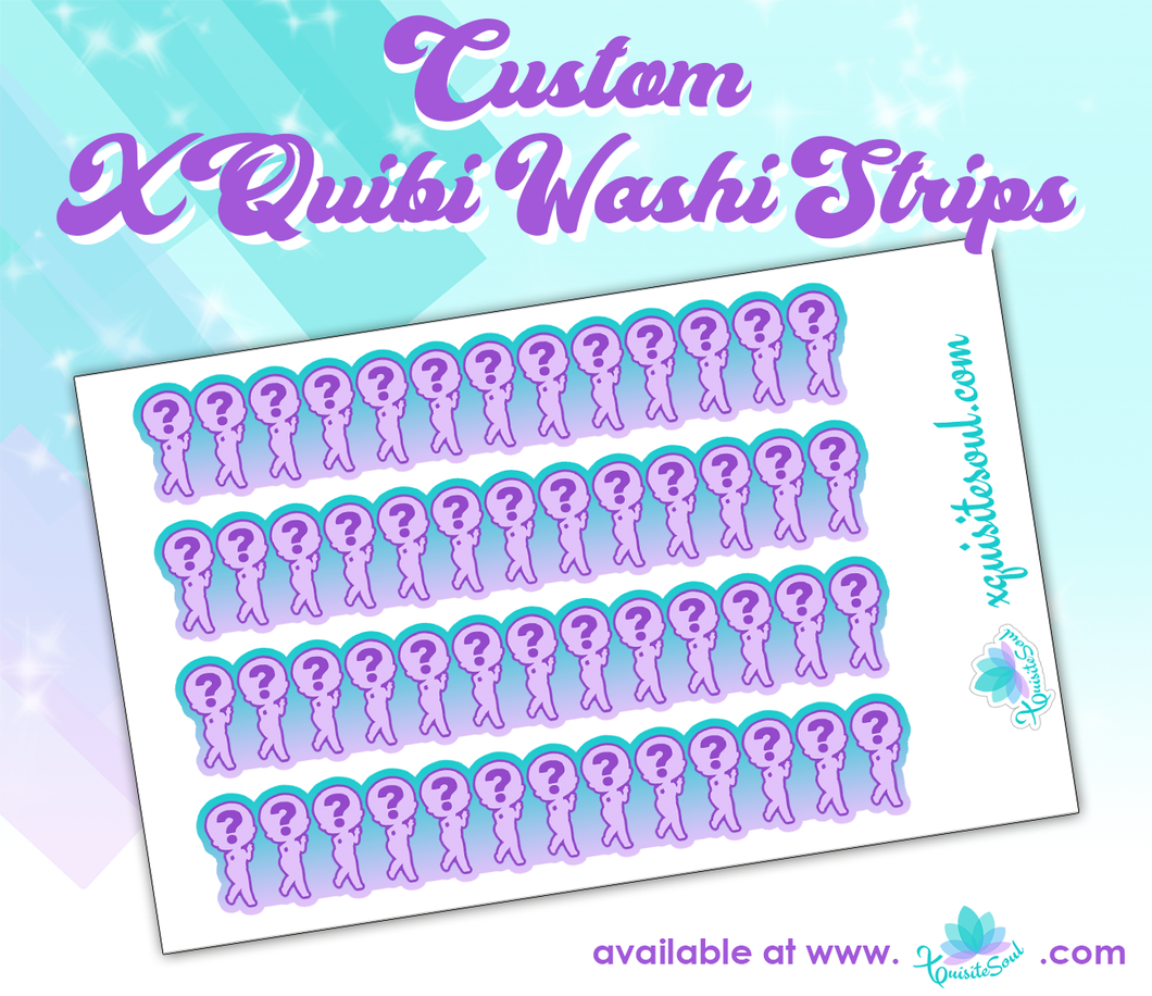 Custom XQuibi Washi Strips
