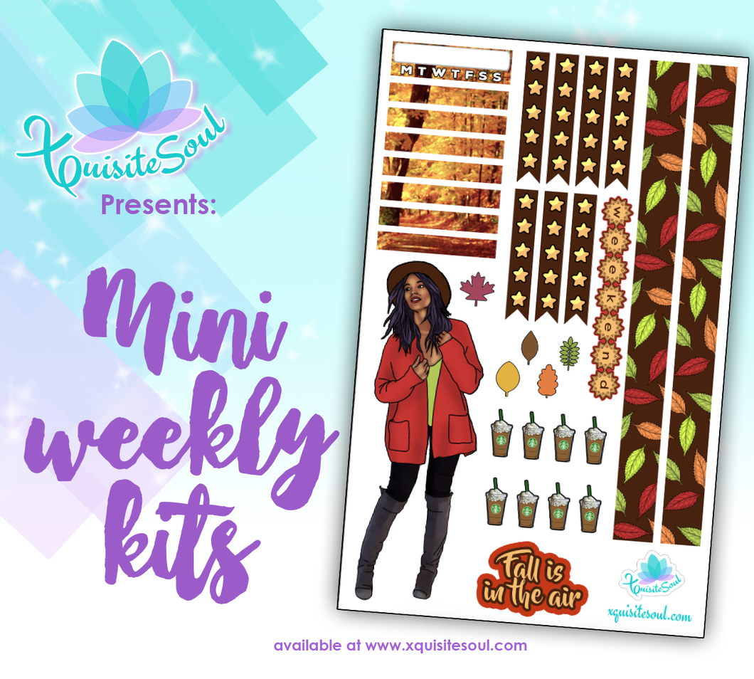 Fall Is In The Air African American Mini Weekly Kit