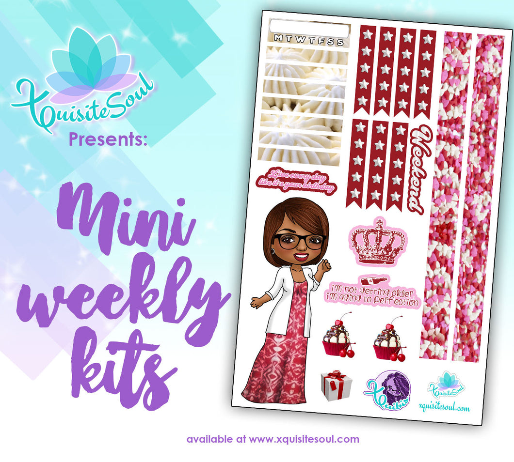 Live Like It’s Your Birthday XQuibi African American Mini Weekly Kit