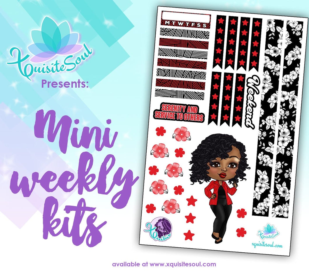 Serenity and Service XQuibi African American Mini Weekly Kit