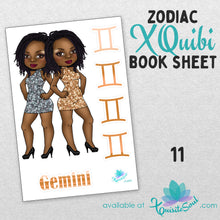 Zodiac XQuibi Sticker Book Sheets