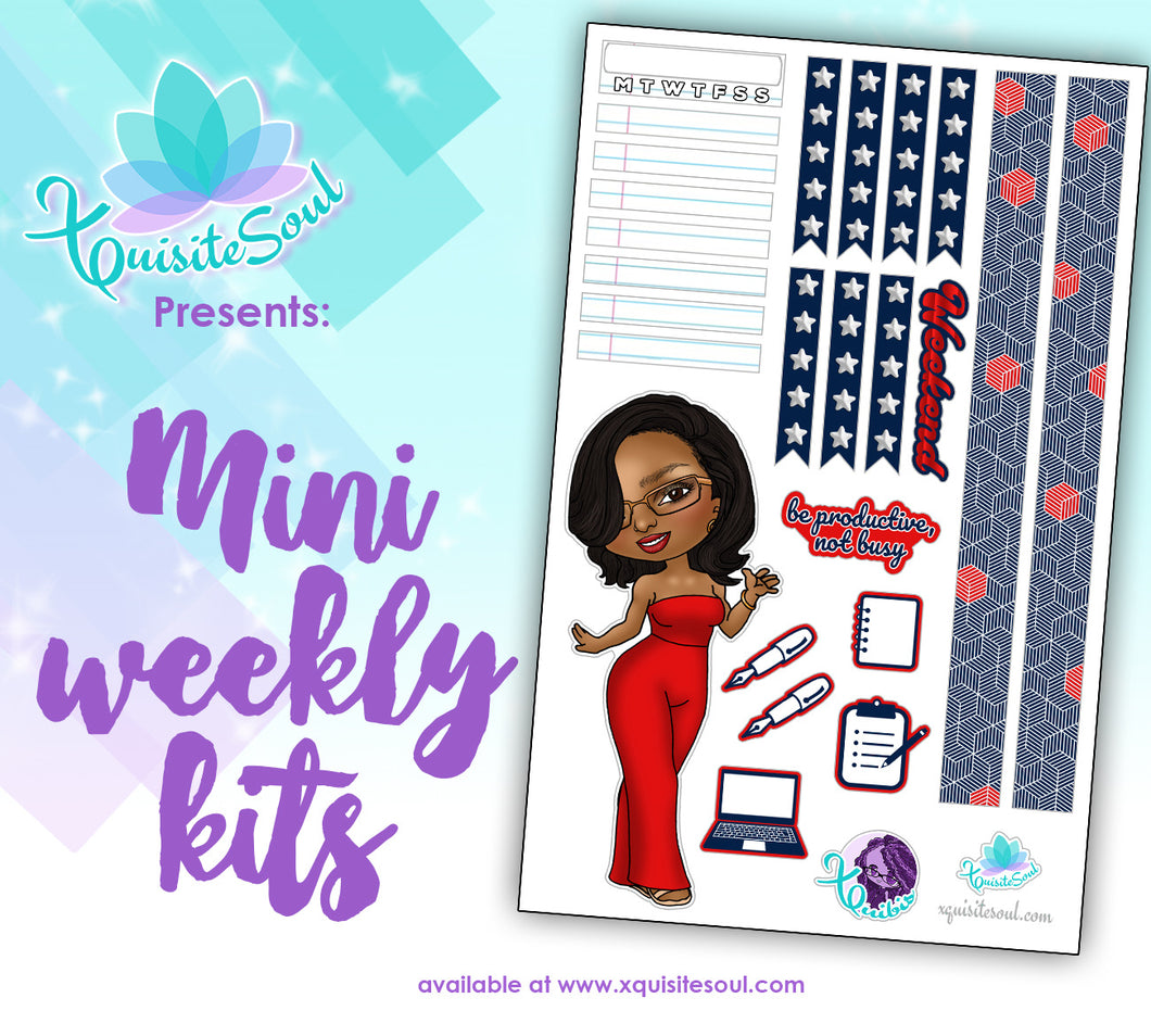Be Productive XQuibi African American Mini Weekly Kit