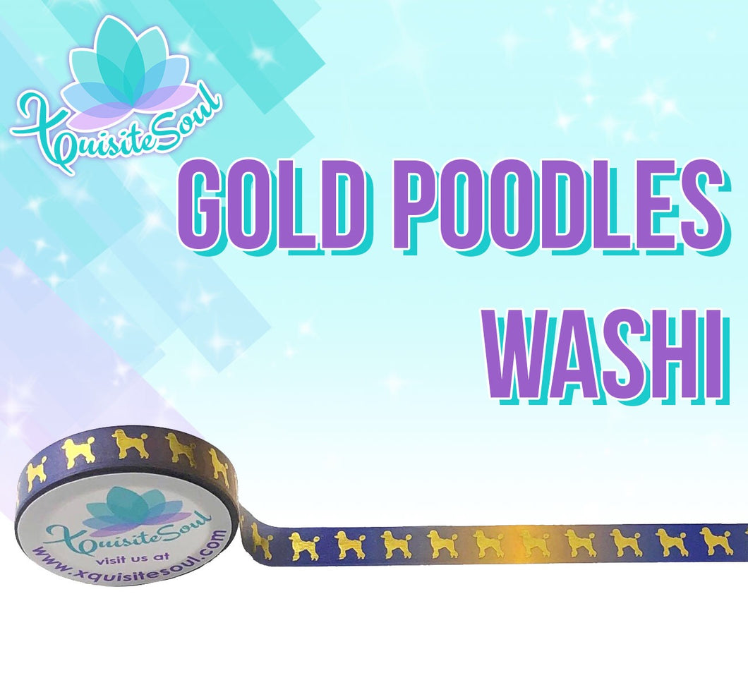 Gold Poodles Washi