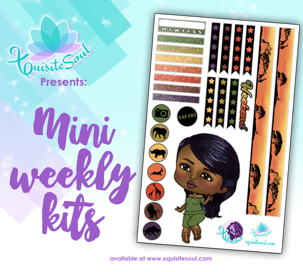 Safari African American XQuibi Mini Weekly Kit