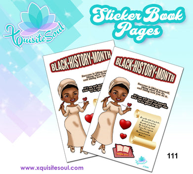 Maya Angelou BHM Sticker Book Sheet