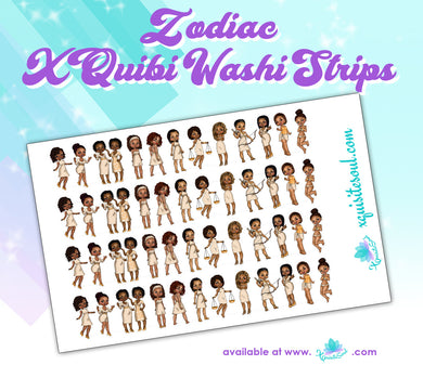 Zodiac XQuibi Washi Strips