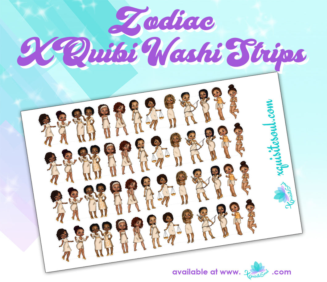 Zodiac XQuibi Washi Strips