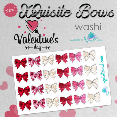 XQuisite Bows Washi Strips - Valentine’s Day Edition