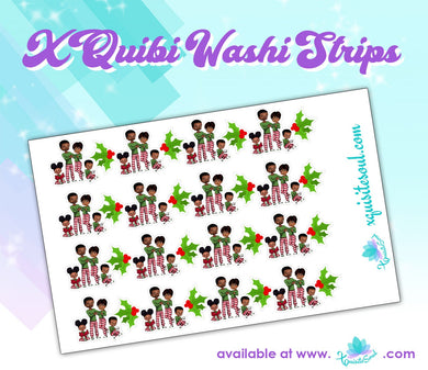 Christmas Family XQuibi Washi Strips