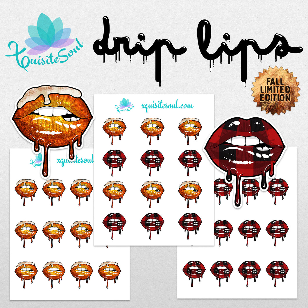 Seasonal Drip Lips - Pumpkin Spice and Buffalo Plaid