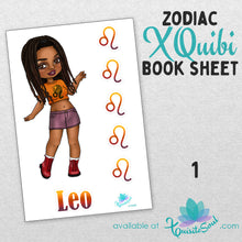 Zodiac XQuibi Sticker Book Sheets
