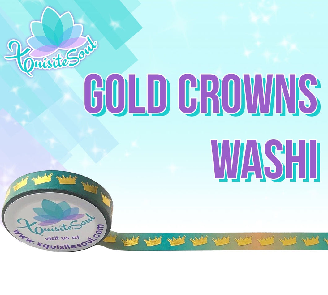 Gold Crowns Washi