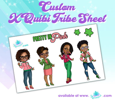 Pretty in Pink XQuibi Tribe Sheet