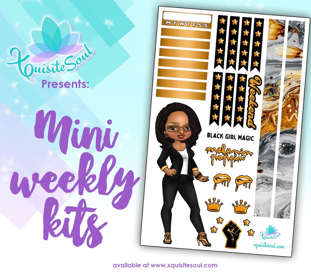 Melanin Poppin XQuibi African American Mini Weekly Kit