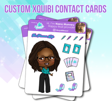 Custom XQuibi Contact Cards